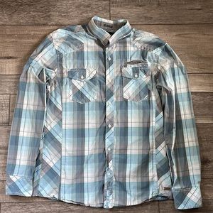 BUCKLE Black Men’s Button Down Shirt Large